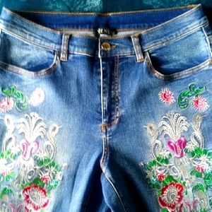 Jeans...Size 10.  Embroidered and Sequins. Brand new.
